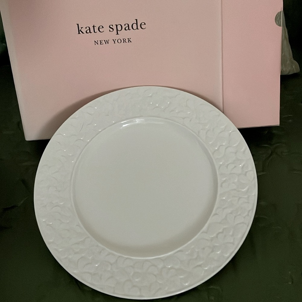 NEW in Box! KATE SPADE Lenox BLOSSOM LANE Accent Salad Plates set of 4 unused
